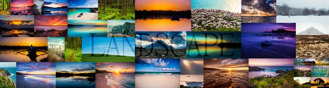 Collage of landscape photos